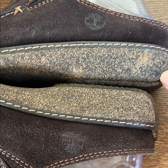 Timberland Black Suede Slip-On Mules Moc Comforia System Women’s Size 7.5 - Picture 6 of 10